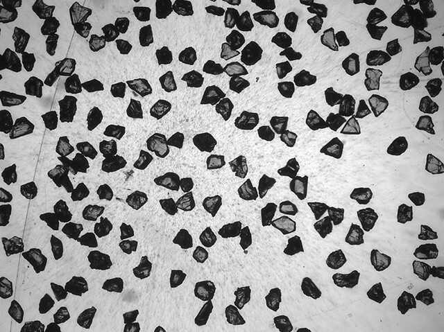 Polvo de micras de diamante